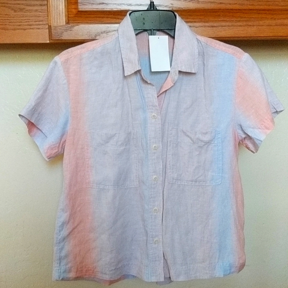 Madwell 100 percent linen shirt xs